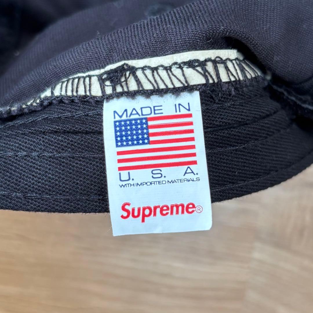 Supreme Washed Chino Twill Camp Cap 黒 人気