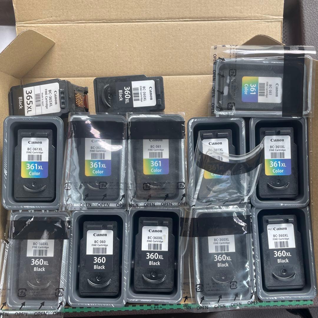 使用済み　Canon BC-360XL/361XL 他　インクカートリッジ