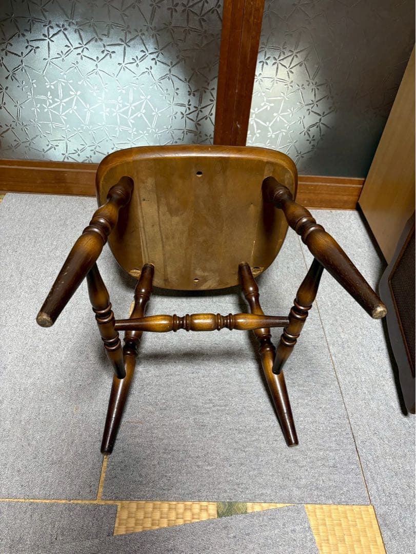 飛騨産業　キツツキ　ビンテージ　木製の椅子　ウィンザーチェア　当時物　現状品
