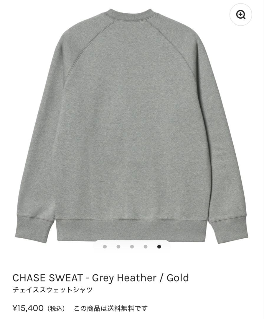 Carhartt WIP/カーハート　チェイススウェットシャツ　グレー