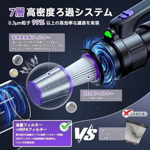 掃除機 コードレス Bivark 28000pa超強力吸引【2025業界初!吹b