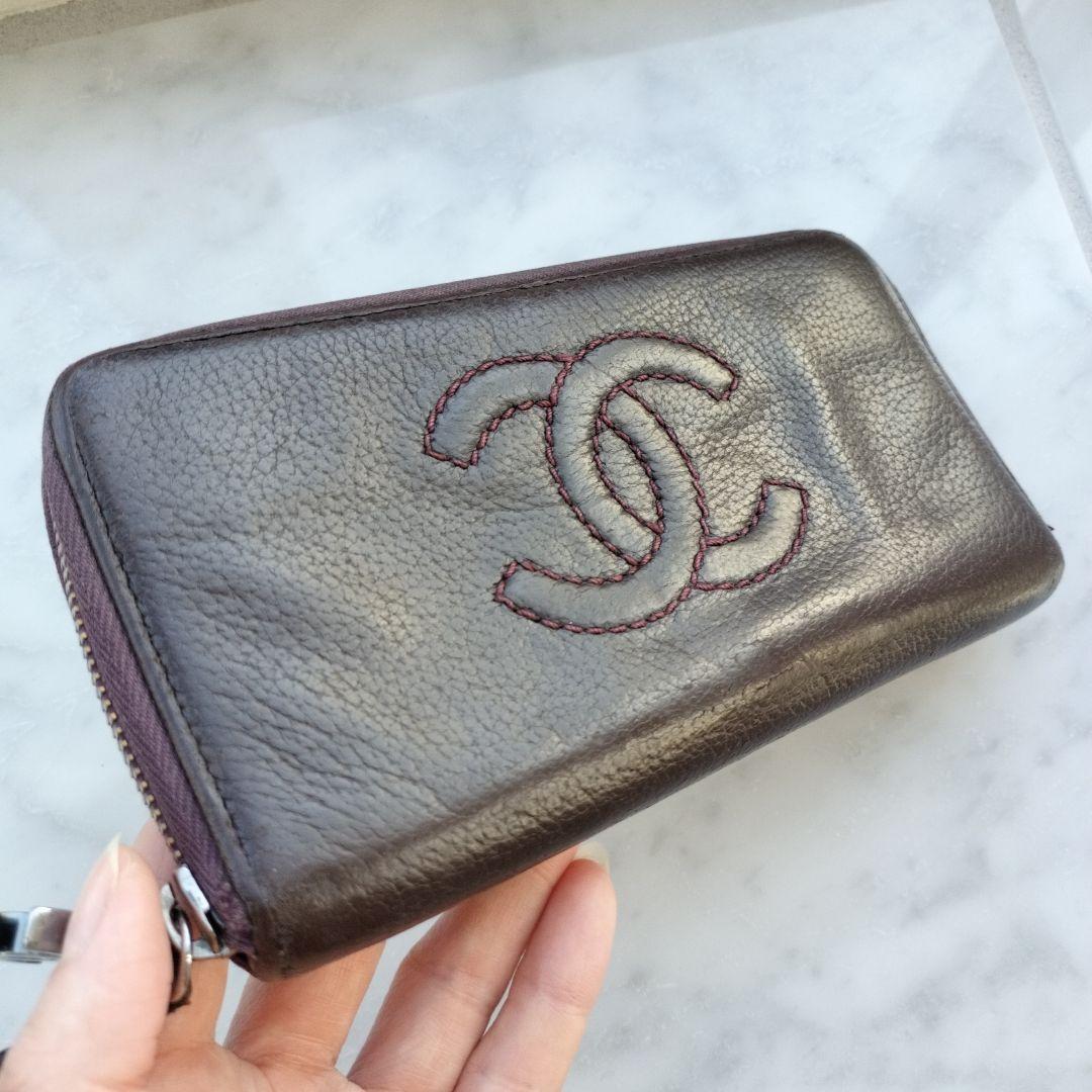 CHANEL シャネル ラグジュアリーライン ラウンドファスナー 長財布