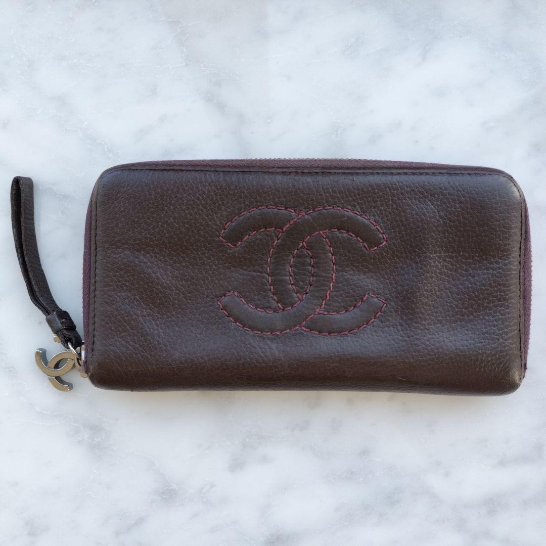 CHANEL シャネル ラグジュアリーライン ラウンドファスナー 長財布