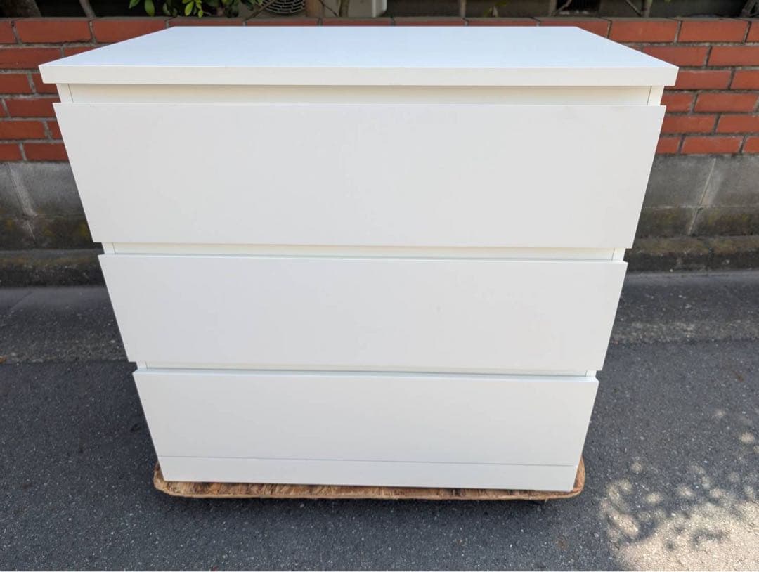 ＊東京都付近取引限定＊ 美品IKEA MALM(マルム) チェスト 3段　幅80