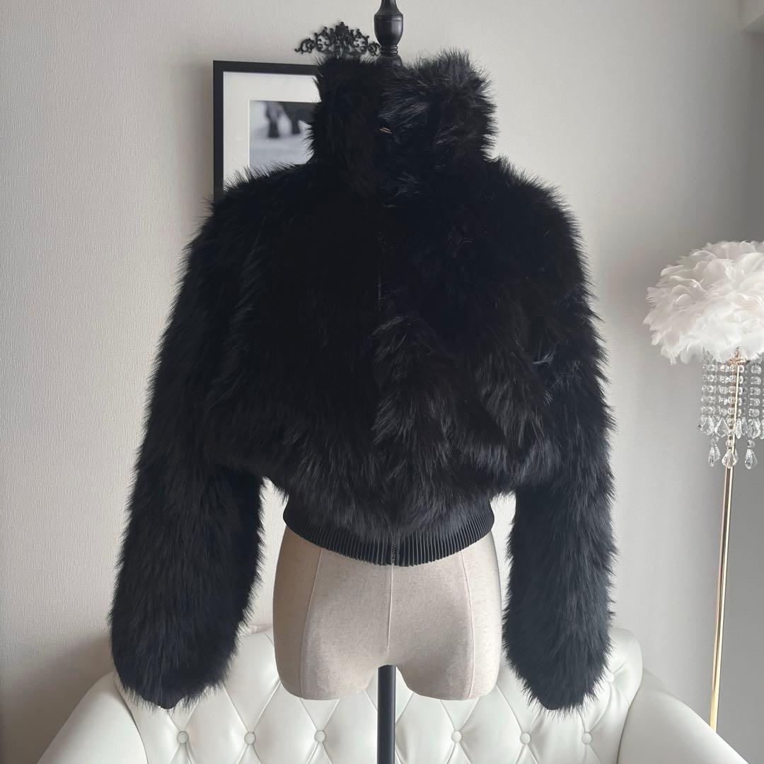 ZARA可愛すぎるザラ フェイクファー ショートコート ファージャケット