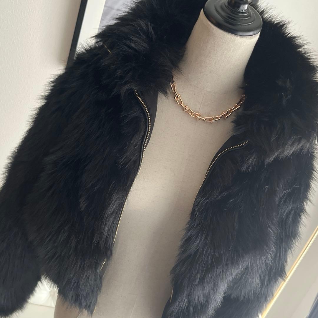 ZARA可愛すぎるザラ フェイクファー ショートコート ファージャケット