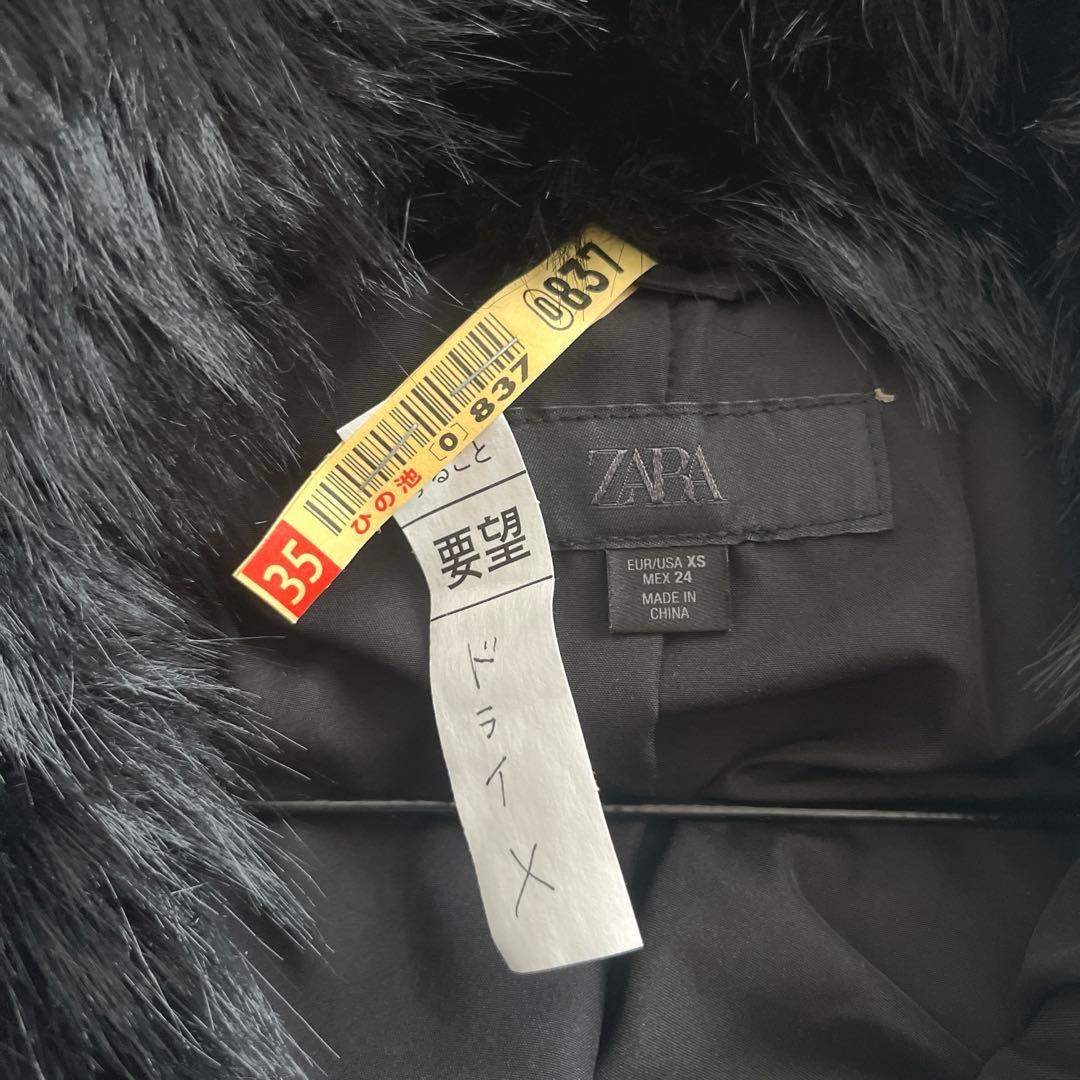 ZARA可愛すぎるザラ フェイクファー ショートコート ファージャケット