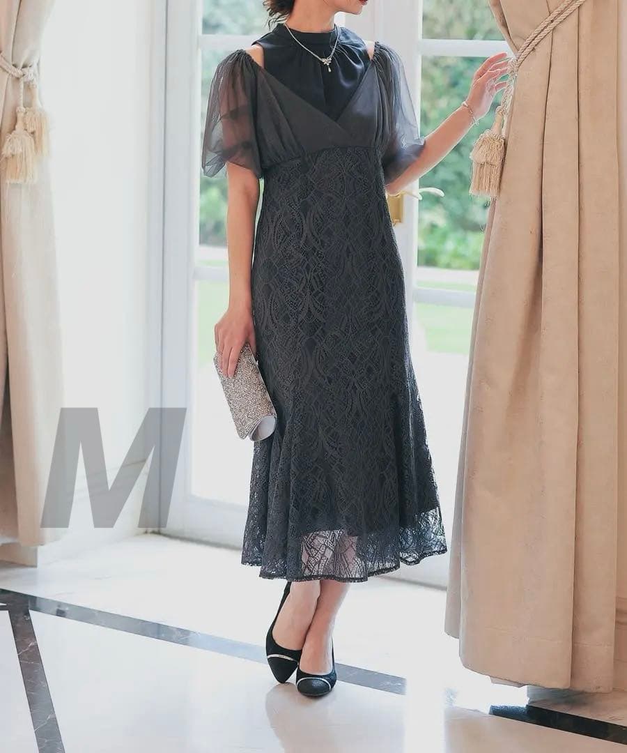 ★新品タグ付き★ドリードール　ラメチュールオフショルデザインドレス　結婚式