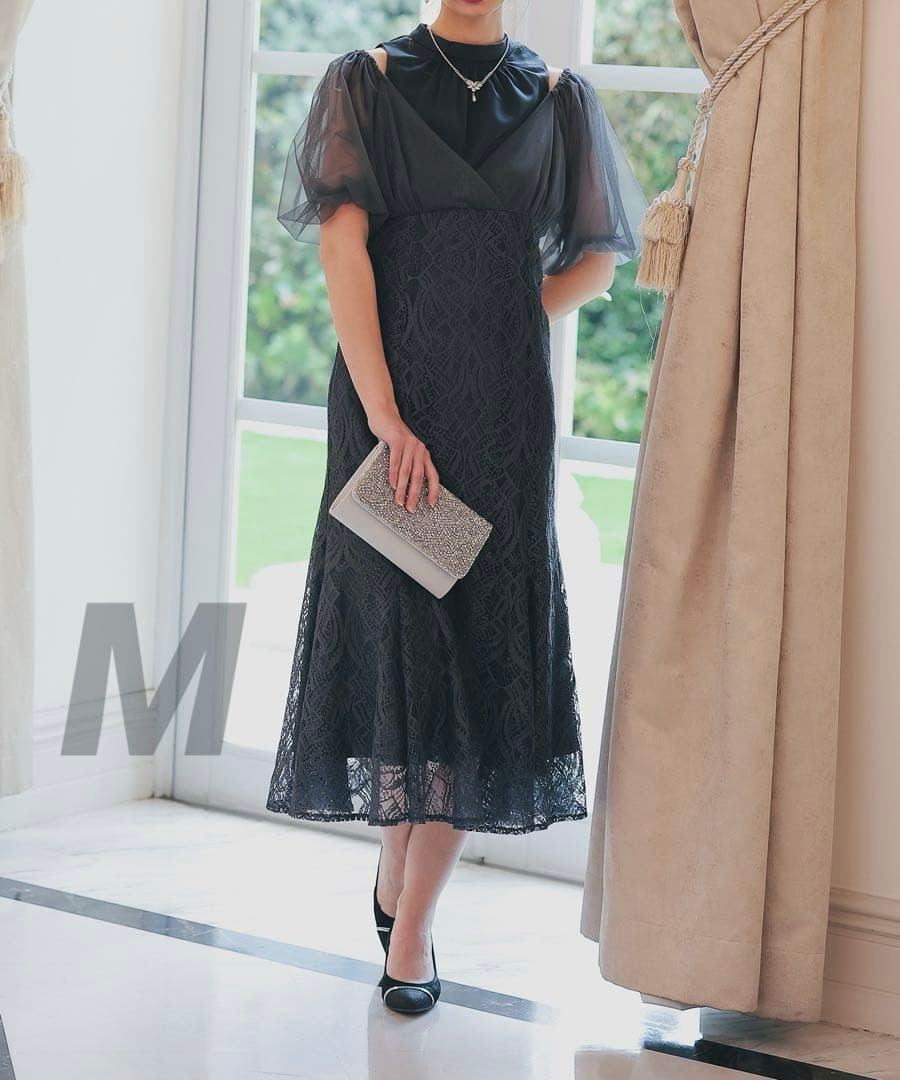 ★新品タグ付き★ドリードール　ラメチュールオフショルデザインドレス　結婚式