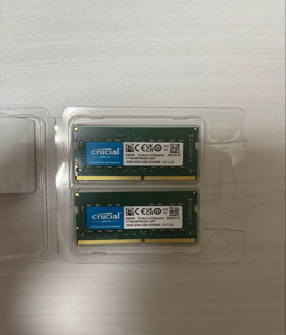 crucial DDR-3200 SODIMM 32GB(16GB×2)