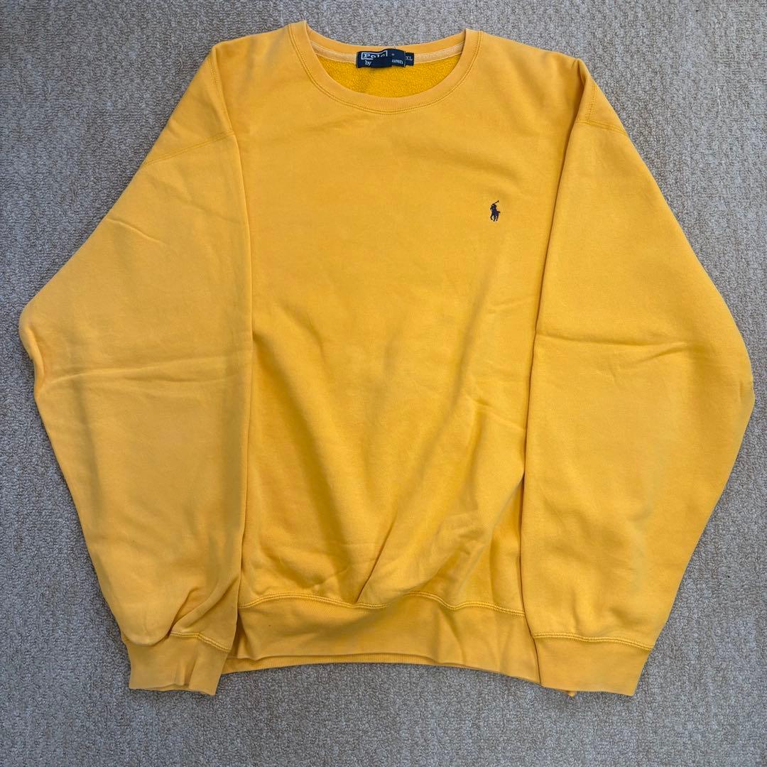 PoloByRalphLauren スウェット 刺繍ロゴ イエロー