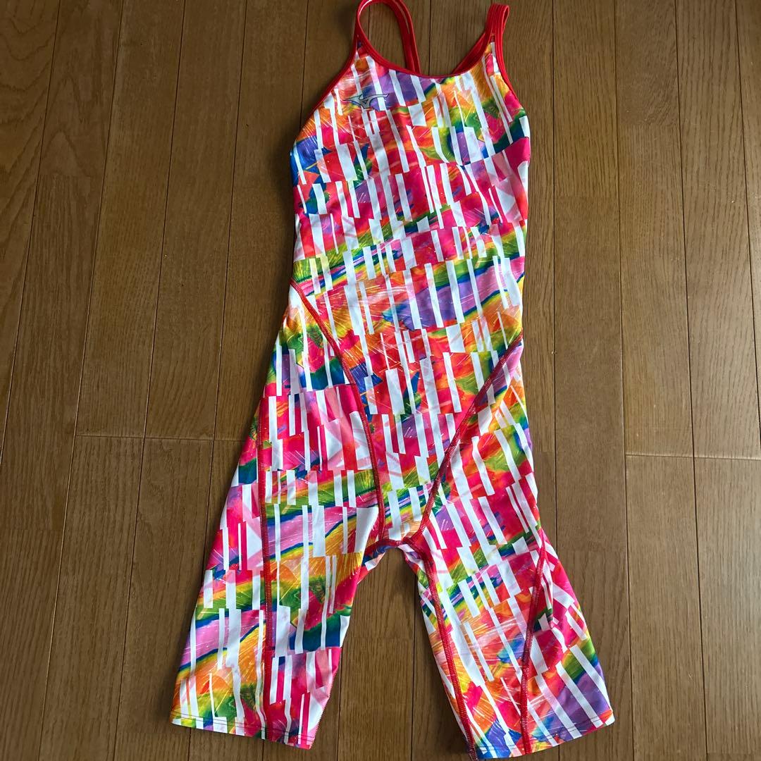 Mizuno スポーツ用水着 カラフルストライプ