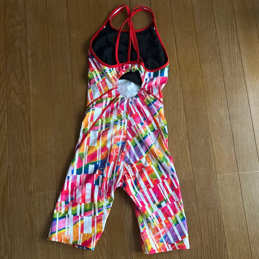 Mizuno スポーツ用水着 カラフルストライプ