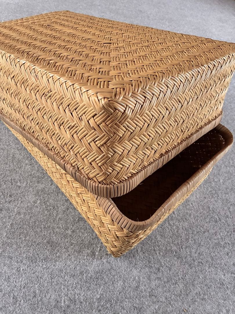 岩手 鳥越竹細工 行李 すず竹 工芸品