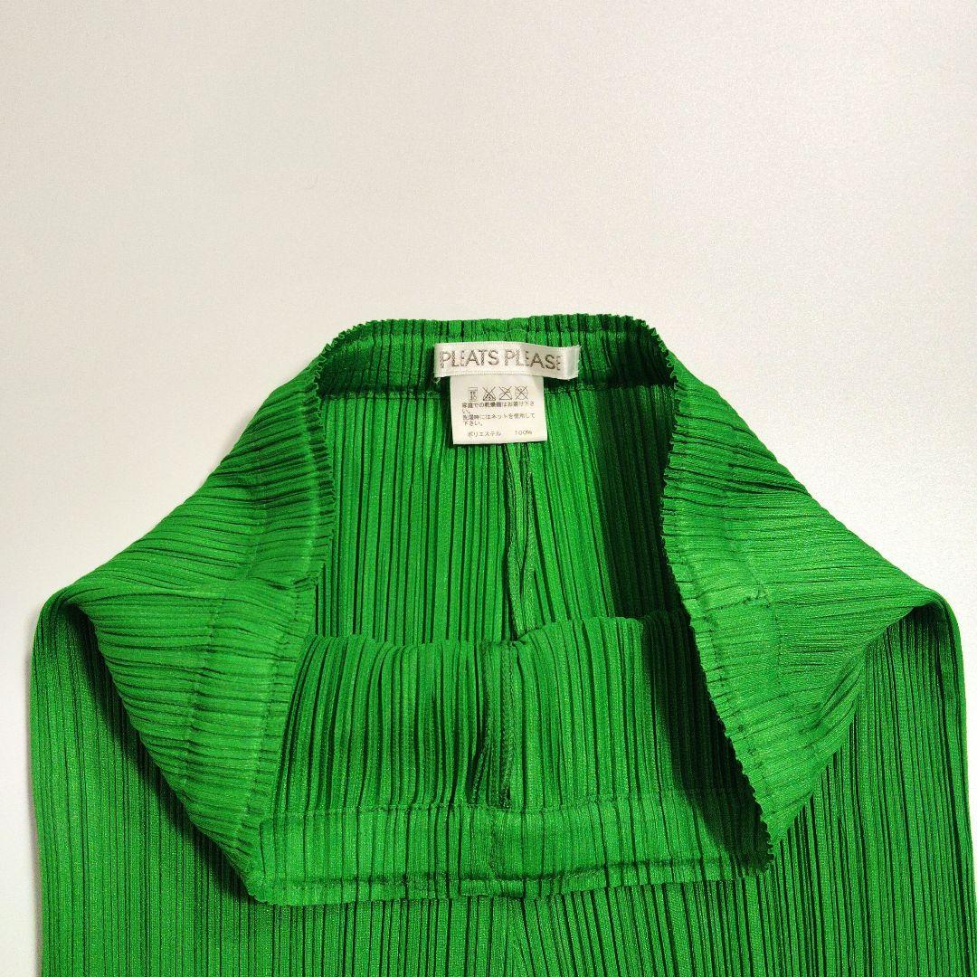 PLEATS PLEASE グリーン プリーツパンツ