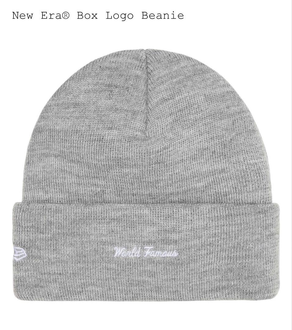 帽子 Supreme New Era Box Logo Beanie Grey