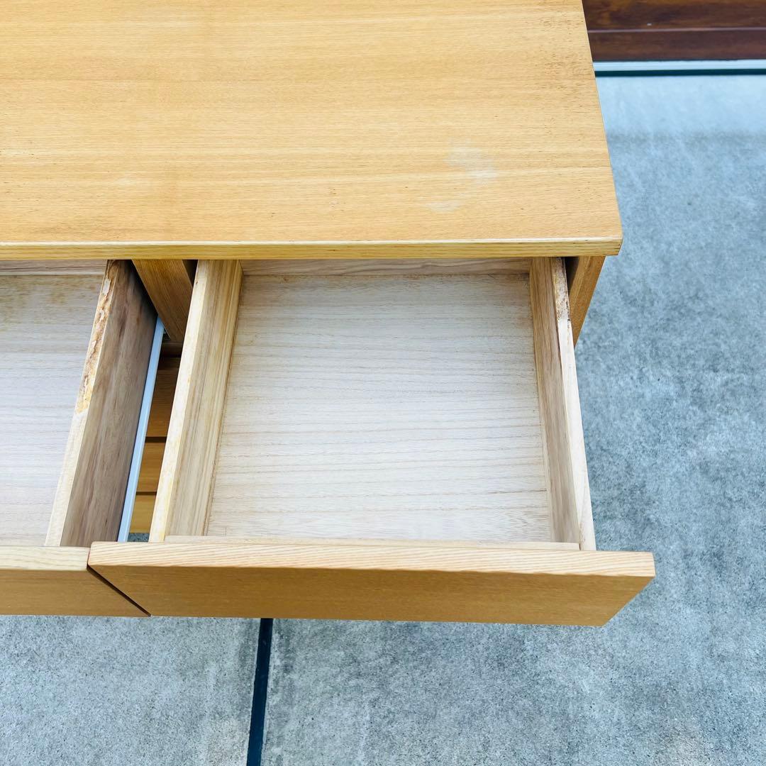 廃盤 無印 チェスト オーク 4段 足付き タンス