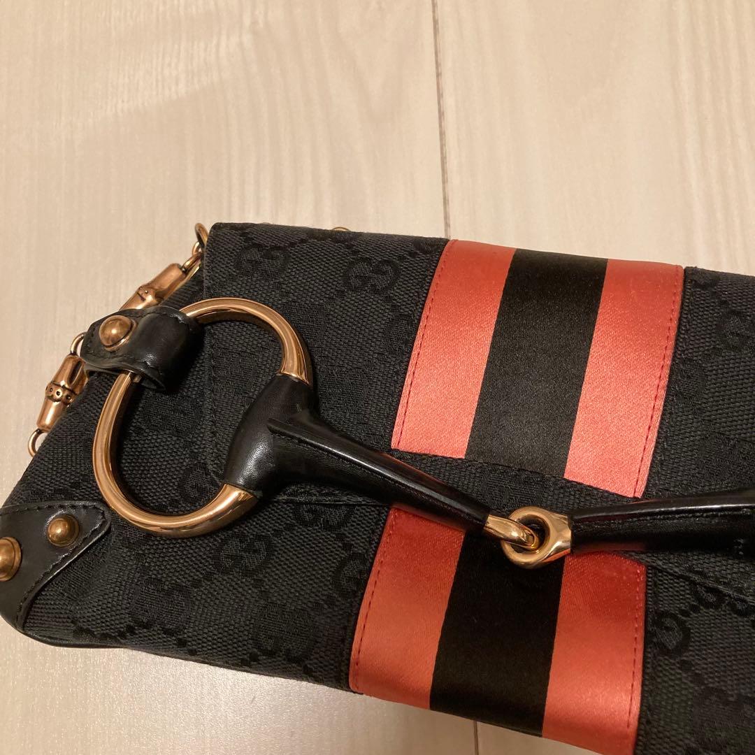 GUCCI バッグ　ハンドバッグ　限定　ピンク　ホースビット　ハミ　グッチ