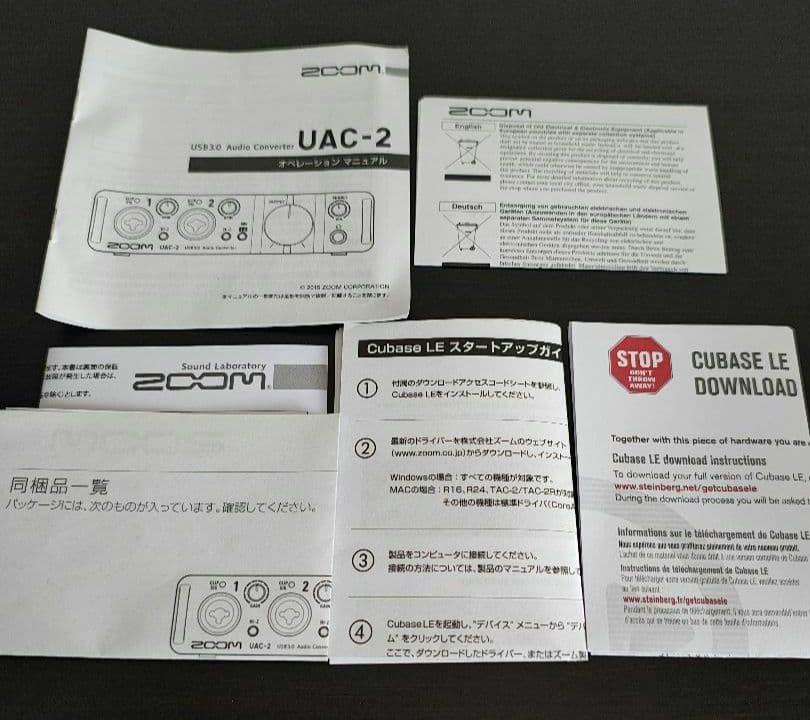 ZOOM(ズーム) UAC-2 オーディオインターフェイス USB3.0