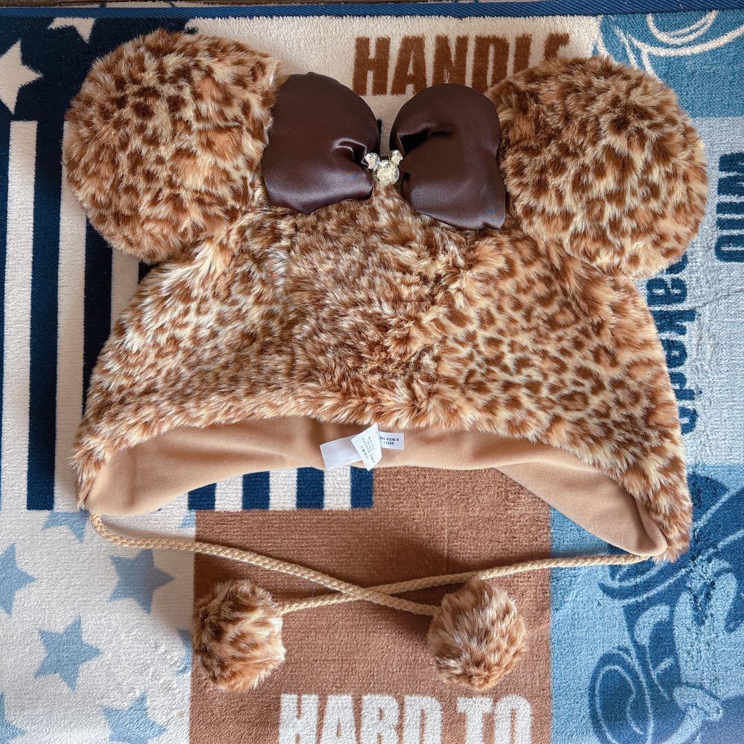 【美品】ミニー ファンキャップ ヒョウ柄 廃盤品