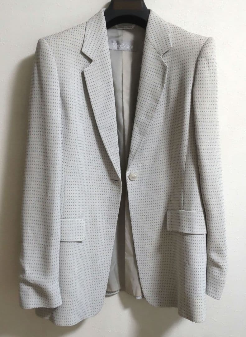 Max Mara　ジャケット　グレー　M イタリア製　おしゃれ　美品