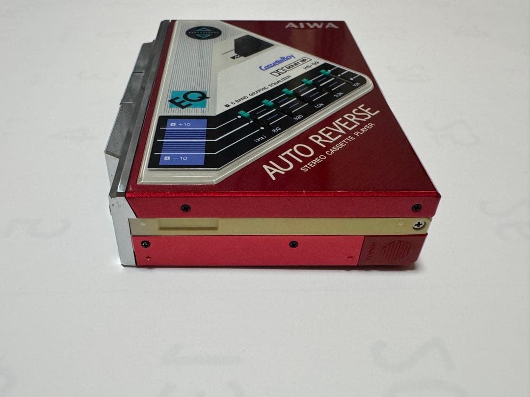 AIWA HS-G9 ステレオカセットプレーヤー レッド 赤 アイワ 美品