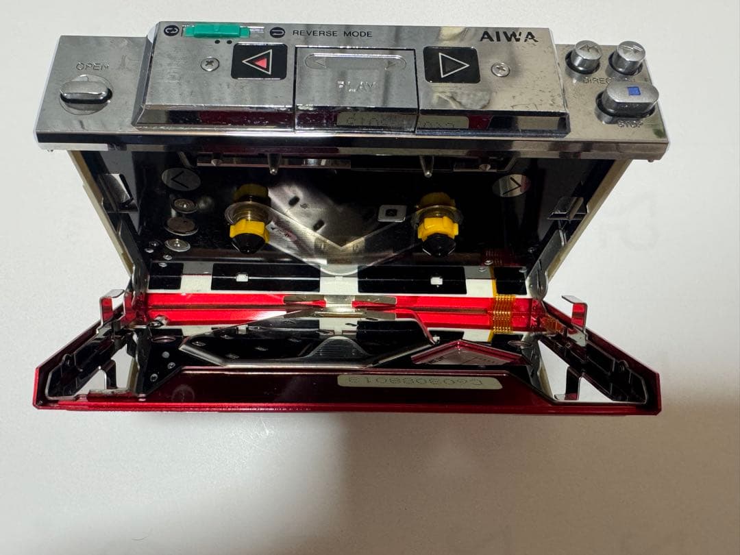 AIWA HS-G9 ステレオカセットプレーヤー レッド 赤 アイワ 美品