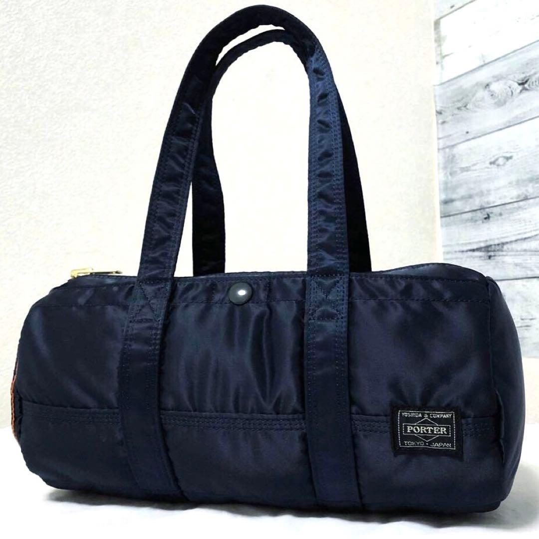 未使用級✨希少 ポーター タンカー ミニダッフルS アイアンブルー 金ファスナー