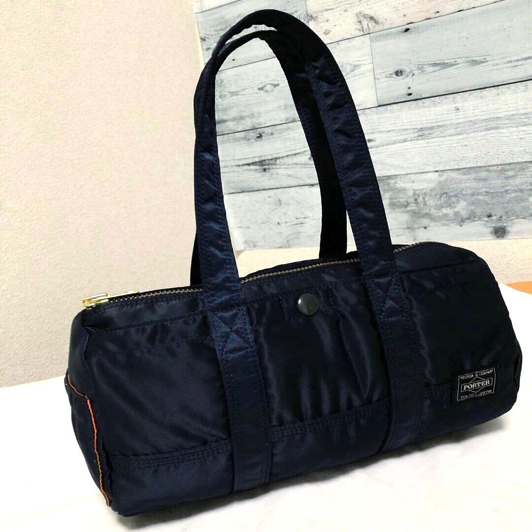 未使用級✨希少 ポーター タンカー ミニダッフルS アイアンブルー 金ファスナー