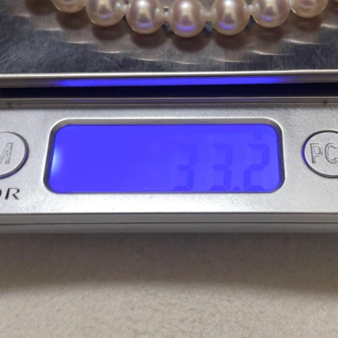 【テリ強✨美品】 あこや真珠 ネックレス 7.0-7.5 パール アコヤ本真珠