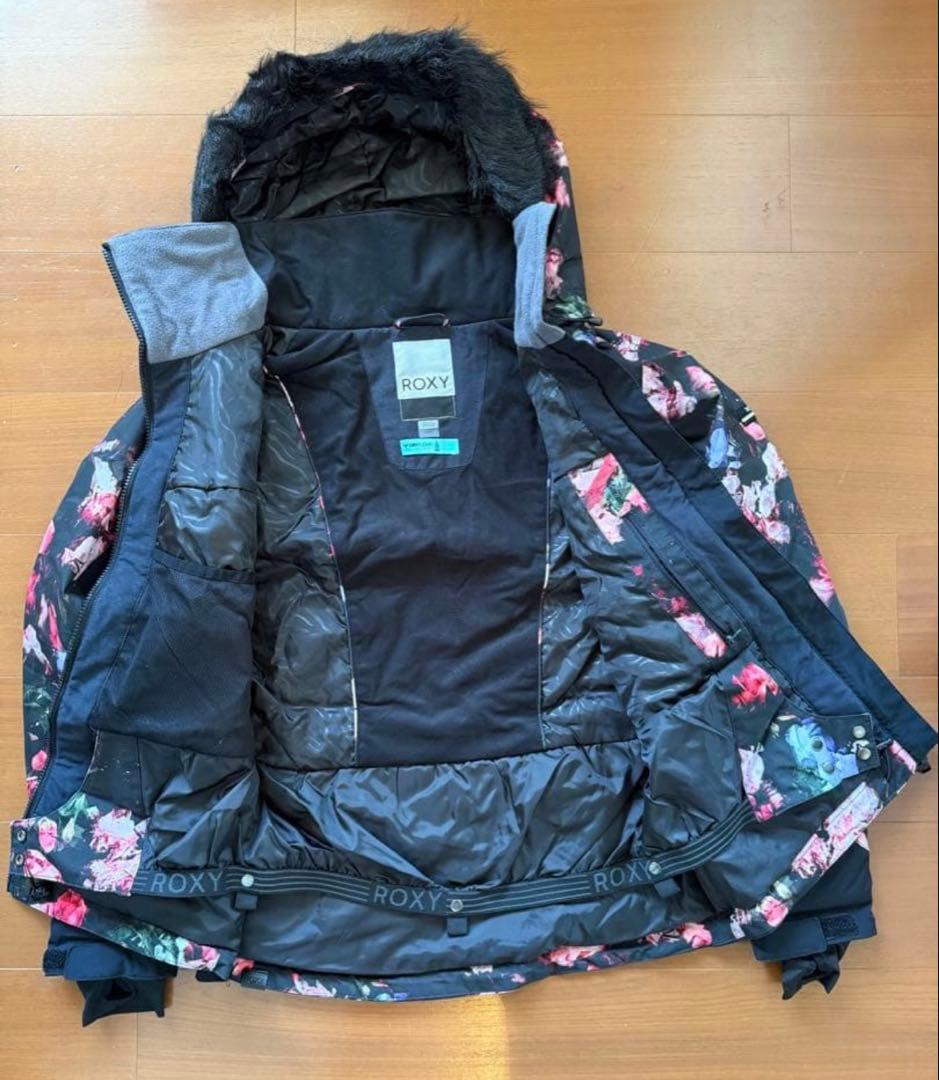 【美品】ロキシー　ROXY スノボウェア　超美品　スノーボードウエア　L バラ