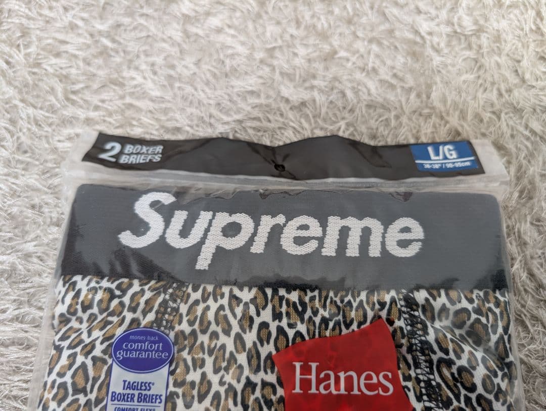 【2枚】Supreme Hanes Boxer Leopard ボクサーパンツ