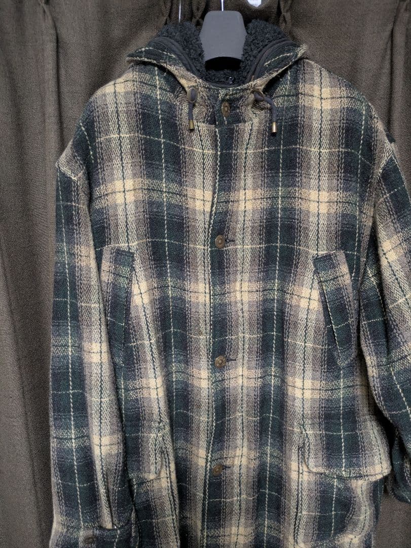 Timberland オンブレチェック ウール モッズコート 90s