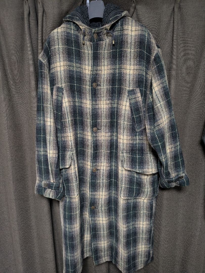 Timberland オンブレチェック ウール モッズコート 90s