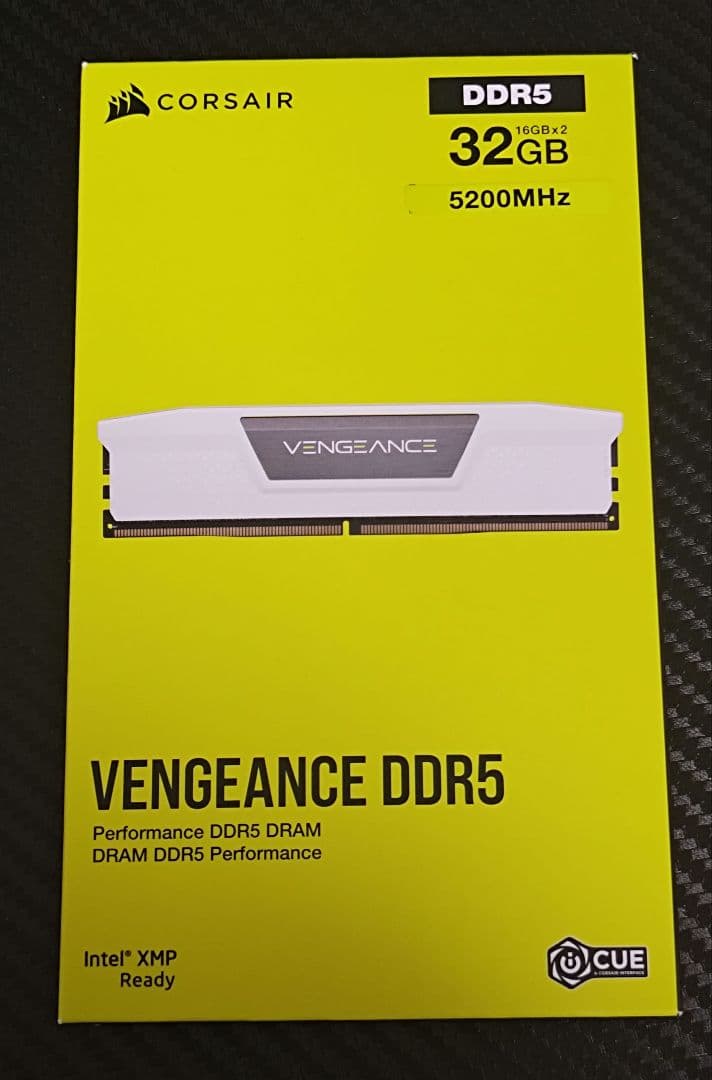 メモリー CORSAIR VENGANCE DDR5-5200MHz 32GB