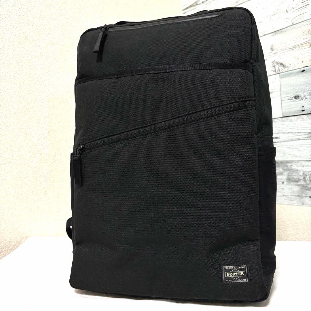 新品同様✨現行タグ ポーターハイブリッド リュック A4可 ブラック 吉田カバン