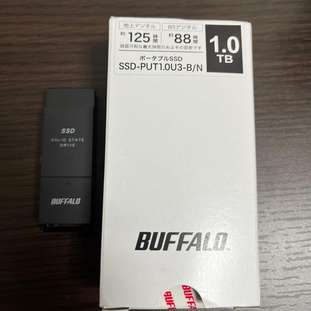 外付けハードディスク・ドライブ BUFFALO SSD-PUT1.0U3-B/N 1.0TB