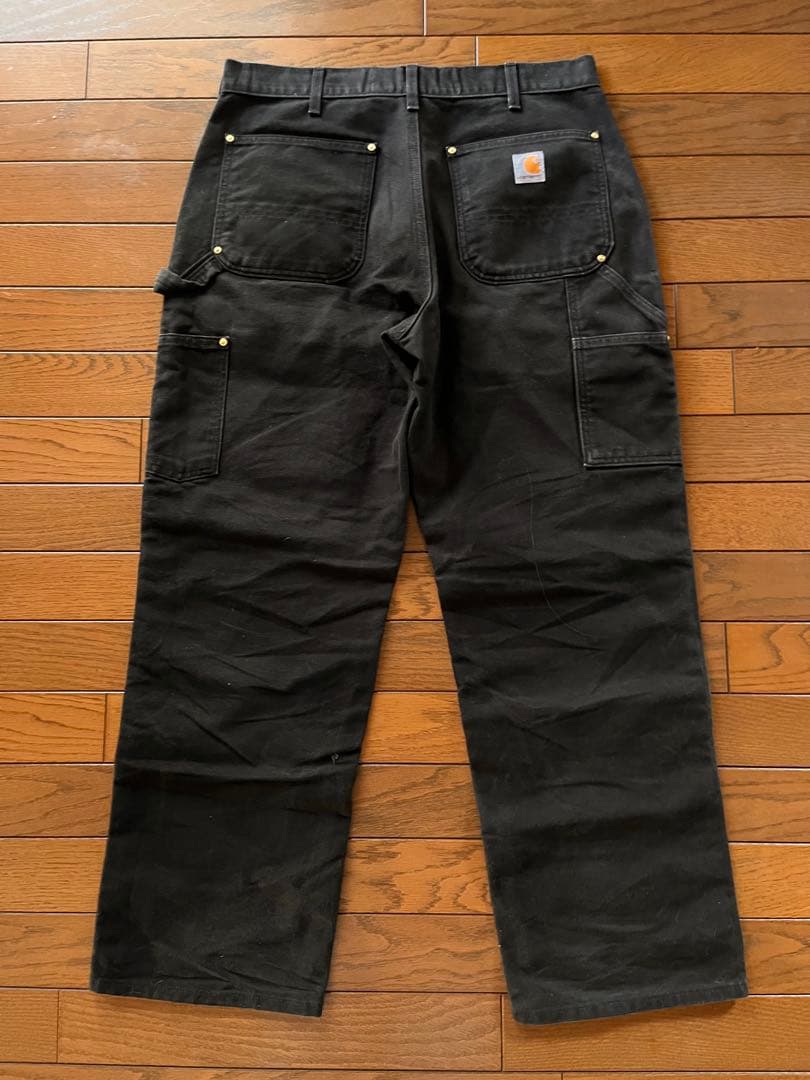 CARHARTT DOUBLE KNEE ブラック　カーハート　ダブルニー
