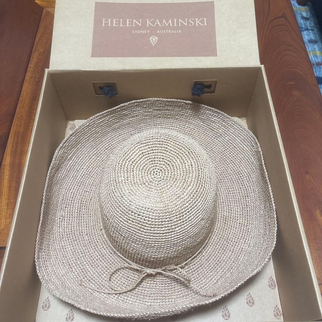 HELEN KAMINSKI 麦わら帽子 57 cm ベージュ