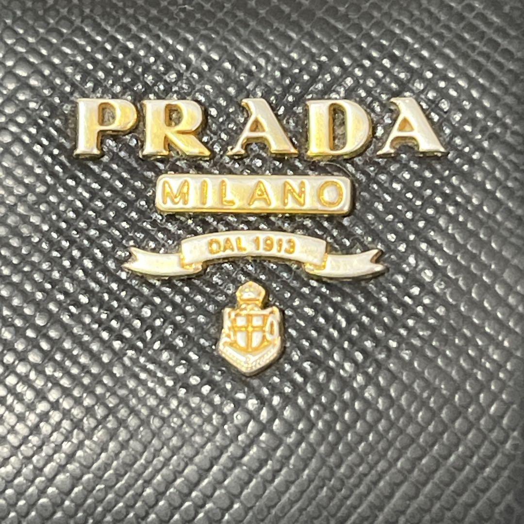 PRADA プラダ サフィアーノ リボン 長財布 ブラック 正規品