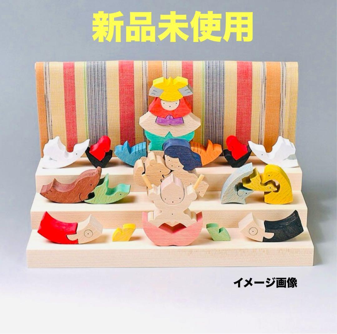 小黒三郎 五月人形 里山円武者三段飾り 木製