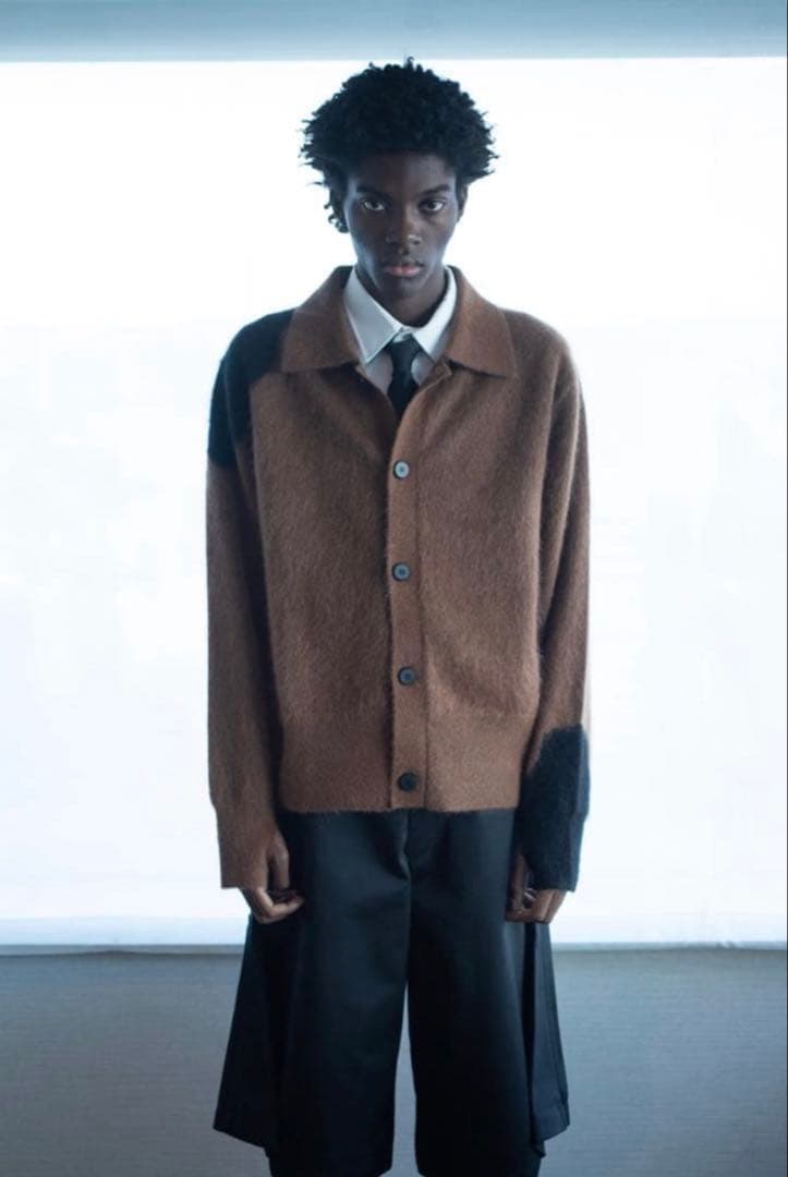 STRONG×SHOOP MOHAIR SHIRT BROWN Sサイズ