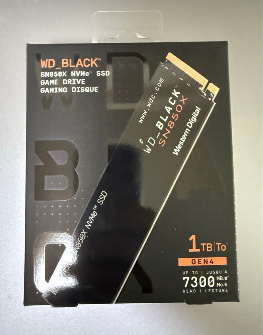 内蔵型SSD Western Digital SN850X Gen4 1TB