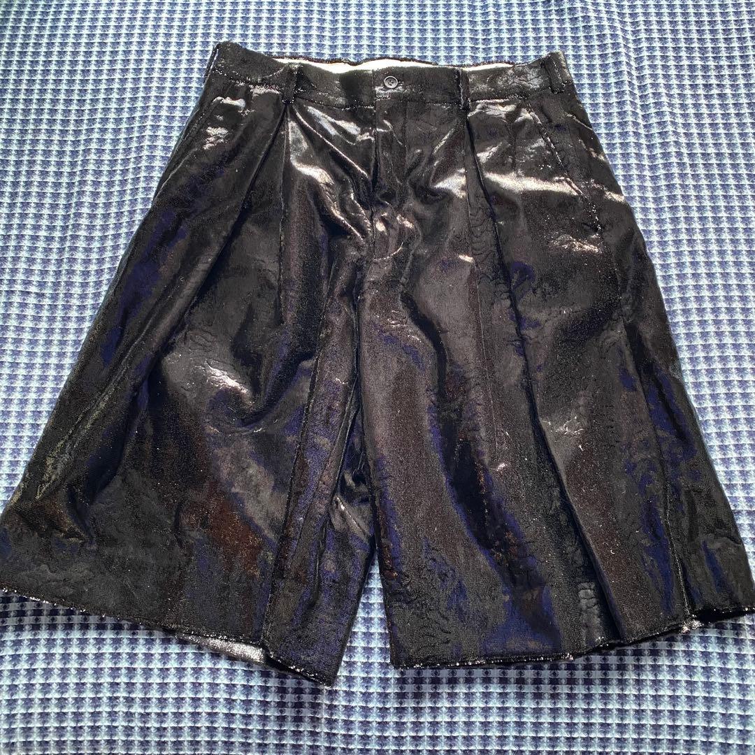 価*。様 オムプリュス 25SS ナイロン スパンコール ボックスプリーツ ショ