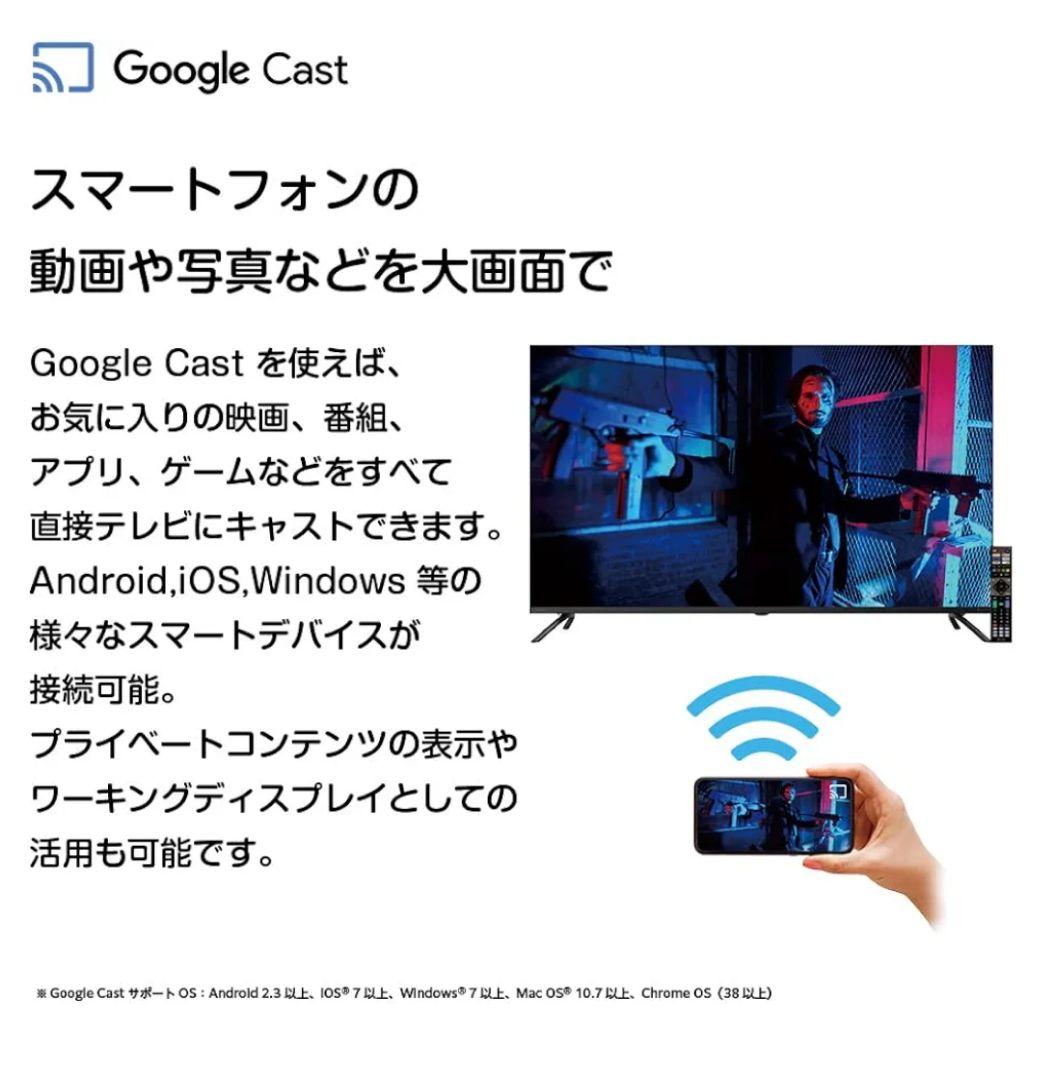 ORION 50インチ　4K　OLS50RD10 2024年製　50V