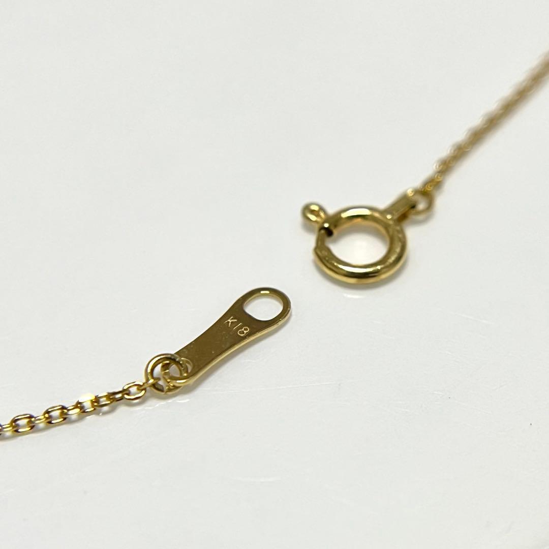 K18 イエローゴールド ダイヤモンド ネックレス