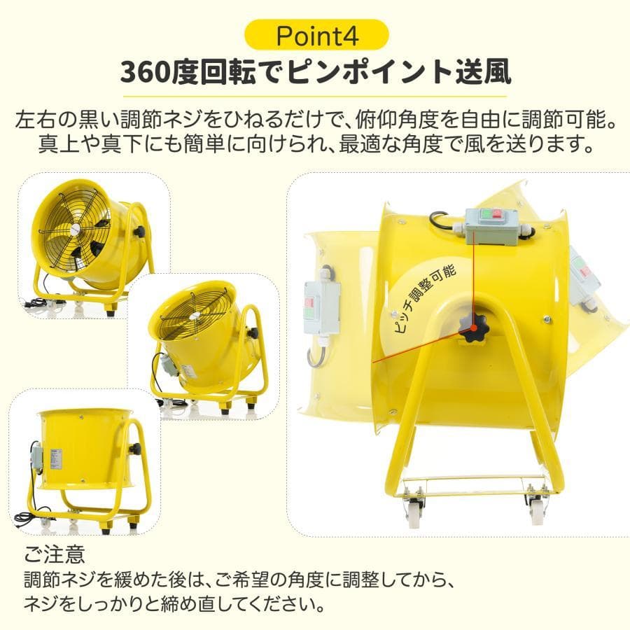 訳あり新品　小型送風機 ダクトファン 業務用 小型 強力 工場扇1373-170