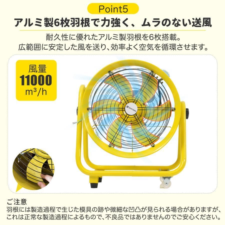 訳あり新品　小型送風機 ダクトファン 業務用 小型 強力 工場扇1373-170