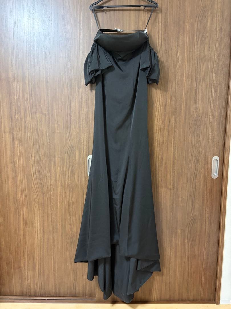 ドレスプロダクション W225BK Mサイズ オフショルダー マーメイドドレス