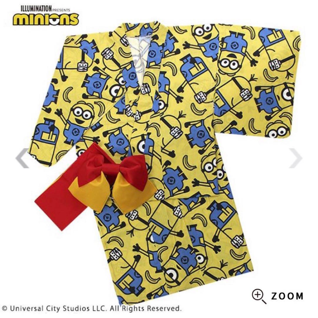 浴衣　ミニオン柄　新品　パニカム